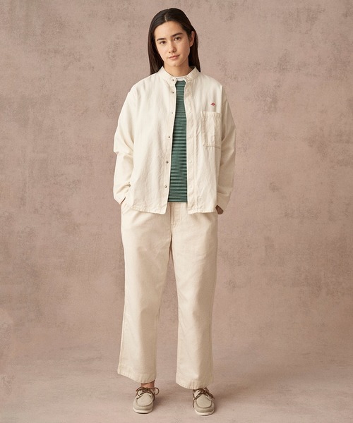 DANTON（ダントン）の「DANTON | TC天竺 クルーネックTシャツ WOMEN（Tシャツ/カットソー・レディース・ホワイト/ネイビー/レッド/ベージュ/C/グリーン系その他/ブラック/ホワイト系その他・36/34）」の12枚目の写真