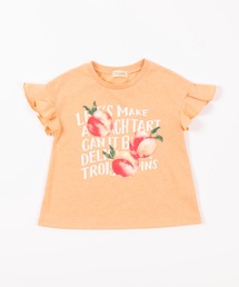 ピーチプリント半袖Tシャツ(100-130cm)