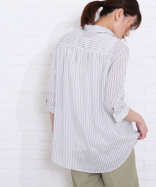 SHOO・LA・RUE（シューラルー）の「◆【2点セット】スラブスキッパー×タンクセット（シャツ/ブラウス・レディース・グレー系その他3/グリーン系3/ネイビー系2/サックスブルー系2・02/03/04）」の8枚目の写真