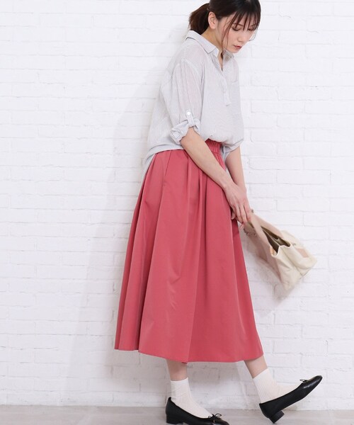 SHOO・LA・RUE（シューラルー）の「◆【2点セット】スラブスキッパー×タンクセット（シャツ/ブラウス・レディース・グレー系その他3/グリーン系3/ネイビー系2/サックスブルー系2・02/03/04）」の18枚目の写真