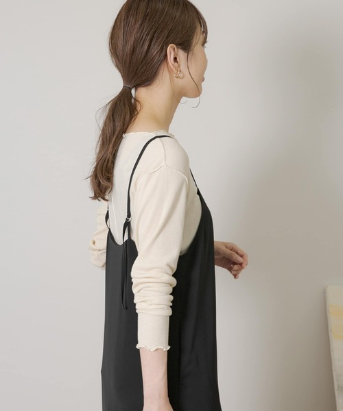 URBAN RESEARCH Sonny Label(アーバンリサーチサニーレーベル)の「メロウクルーネックプルオーバー(Tシャツ/カットソー・レディース・ライトグレー/ブラック/アイボリー・FREE)」の6枚目の写真