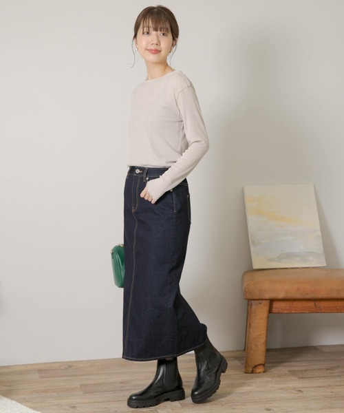URBAN RESEARCH Sonny Label(アーバンリサーチサニーレーベル)の「メロウクルーネックプルオーバー(Tシャツ/カットソー・レディース・ライトグレー/ブラック/アイボリー・FREE)」の16枚目の写真