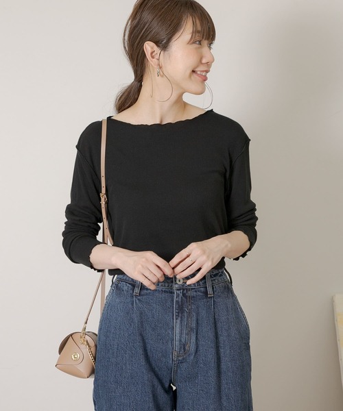 URBAN RESEARCH Sonny Label(アーバンリサーチサニーレーベル)の「メロウクルーネックプルオーバー(Tシャツ/カットソー・レディース・ライトグレー/ブラック/アイボリー・FREE)」の18枚目の写真