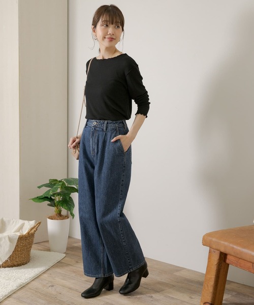 URBAN RESEARCH Sonny Label(アーバンリサーチサニーレーベル)の「メロウクルーネックプルオーバー(Tシャツ/カットソー・レディース・ライトグレー/ブラック/アイボリー・FREE)」の22枚目の写真