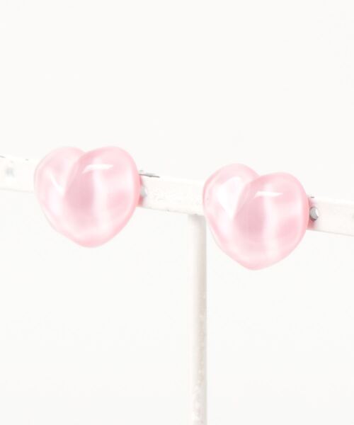 Fun & Daily（ファンアンドデイリー）の「F&D : ウォーターハートピアス（ピアス（両耳用）・レディース・ライトブルー/レッド/ピンク/イエロー/ブルー/パープル・FREE）」の4枚目の写真