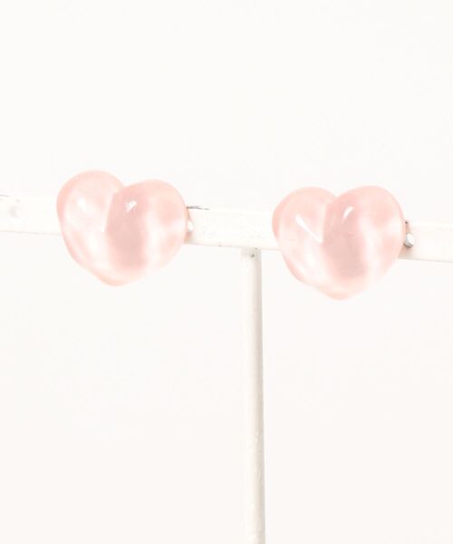 Fun & Daily（ファンアンドデイリー）の「F&D : ウォーターハートピアス（ピアス（両耳用）・レディース・ライトブルー/レッド/ピンク/イエロー/ブルー/パープル・FREE）」の6枚目の写真