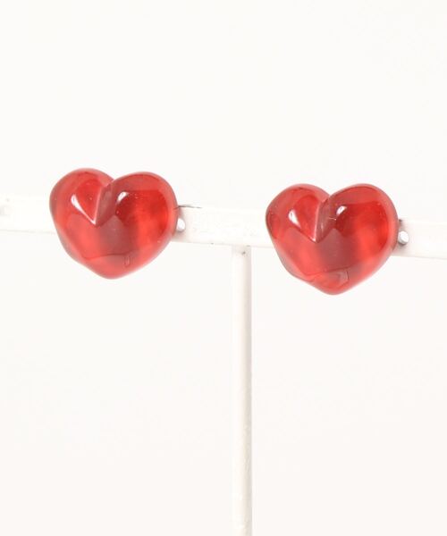 Fun & Daily（ファンアンドデイリー）の「F&D : ウォーターハートピアス（ピアス（両耳用）・レディース・ライトブルー/レッド/ピンク/イエロー/ブルー/パープル・FREE）」の8枚目の写真