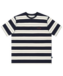 87mm | 【87MM / Mmlg】EM STRIPE HF-T /パルチムエムエム Mmlg EM ストライプ ワンポイントロゴ Tシャツ(Tシャツ/カットソー)