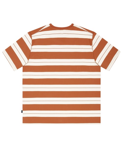 87mm(87mm)の「【87MM / Mmlg】EM STRIPE HF-T /パルチムエムエム Mmlg EM ストライプ ワンポイントロゴ Tシャツ(Tシャツ/カットソー・レディース・オレンジ/ネイビー・SMALL/MEDIUM/LARGE)」の13枚目の写真