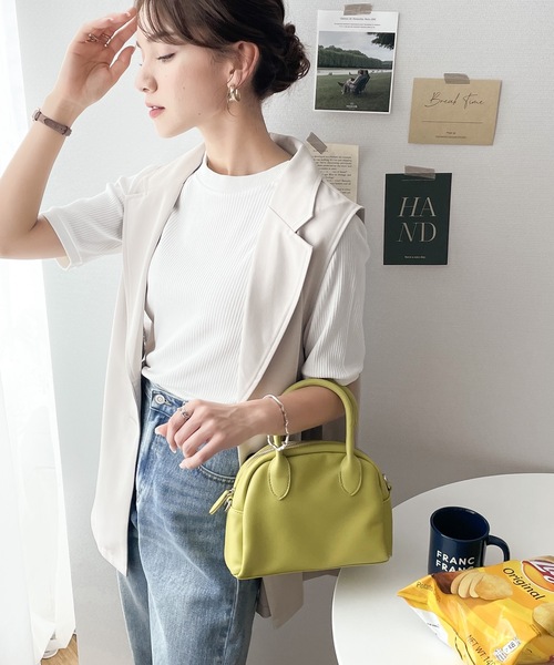 classicalelf(クラシカルエルフ)の「ベーシックがLOVE。2wayヘンリーネックリブトップス(Tシャツ/カットソー・レディース・ホワイト/ブラック/レッド/ブラック×ホワイト・SMALL/MEDIUM/LARGE/X-LARGE)」の17枚目の写真