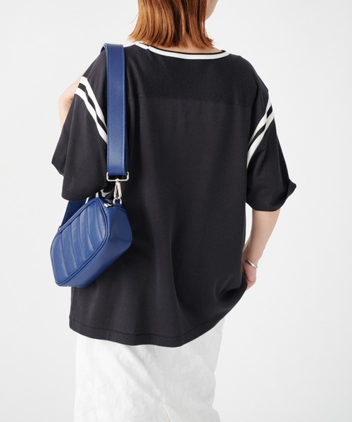 JOURNAL STANDARD SELECT（ジャーナルスタンダードセレクト）の「別注【MASON/メイソン】 RAYON S/S FOOTBALL TEE：Tシャツ（Tシャツ/カットソー・レディース・ホワイト系その他2/グレー・FREE）」の11枚目の写真