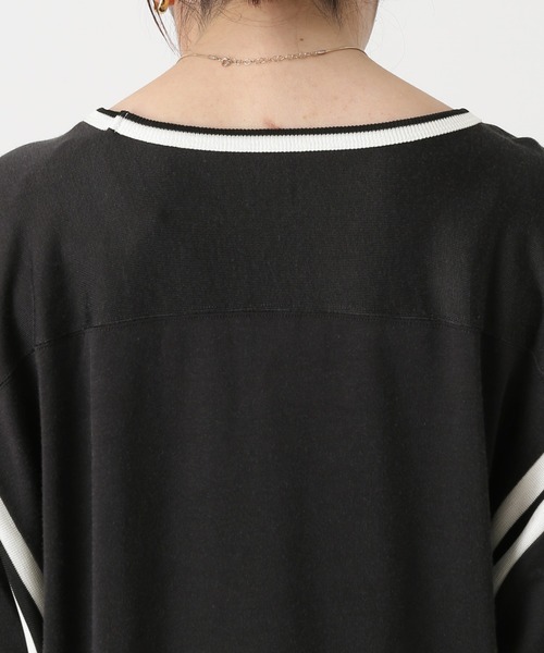 JOURNAL STANDARD SELECT（ジャーナルスタンダードセレクト）の「別注【MASON/メイソン】 RAYON S/S FOOTBALL TEE：Tシャツ（Tシャツ/カットソー・レディース・ホワイト系その他2/グレー・FREE）」の16枚目の写真