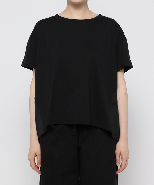 ichi(イチ)の「【ichi(イチ)】ドッキングTシャツ(Tシャツ/カットソー・レディース・ホワイト/ブラック/ベージュ・FREE)」の4枚目の写真