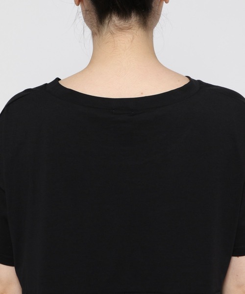 ichi(イチ)の「【ichi(イチ)】ドッキングTシャツ(Tシャツ/カットソー・レディース・ホワイト/ブラック/ベージュ・FREE)」の10枚目の写真