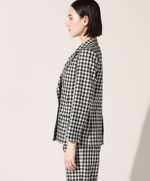 NOLLEY’S（ノーリーズ）の「麻混ストレッチジャケット（テーラードジャケット・レディース・ベージュ/ネイビー/ベージュ系その他/キャメル・38/36）」の20枚目の写真