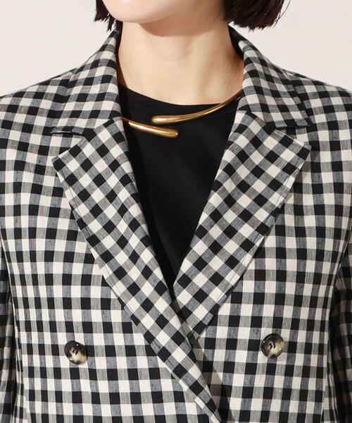 NOLLEY’S（ノーリーズ）の「麻混ストレッチジャケット（テーラードジャケット・レディース・ベージュ/ネイビー/ベージュ系その他/キャメル・38/36）」の17枚目の写真