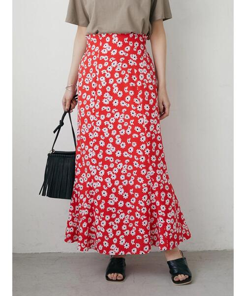 Petit fleur（プチフルール）の「・Petit Fleur マーガレットマーメイドスカート（スカート・レディース・レッド/ブラック/オフホワイト・FREE）」の21枚目の写真