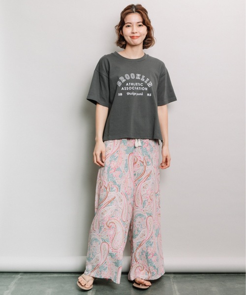 refinedworks（リファインドワークス）の「ロゴプリントT（Tシャツ/カットソー・レディース・ベージュ/オフホワイト/チャコール・FREE）」の18枚目の写真