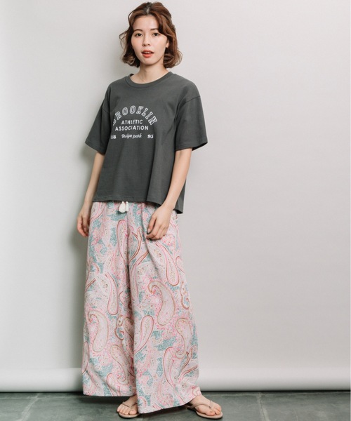 refinedworks（リファインドワークス）の「ロゴプリントT（Tシャツ/カットソー・レディース・ベージュ/オフホワイト/チャコール・FREE）」の19枚目の写真