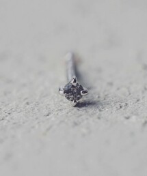 and cloud | Grayscale Black-Gray Diamond Pierce / Single(ピアス（片耳用）)