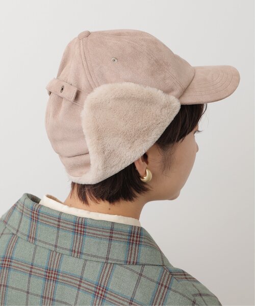 DOUBLE NAME(ダブルネーム)の「ウォッシャブルスエード イヤーフラップCAP(キャップ・レディース・ブラック/ベージュ/テラコッタ・FREE)」の11枚目の写真