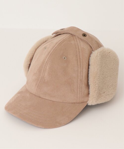 DOUBLE NAME(ダブルネーム)の「ウォッシャブルスエード イヤーフラップCAP(キャップ・レディース・ブラック/ベージュ/テラコッタ・FREE)」の12枚目の写真