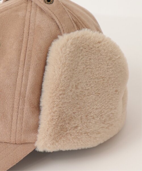 DOUBLE NAME(ダブルネーム)の「ウォッシャブルスエード イヤーフラップCAP(キャップ・レディース・ブラック/ベージュ/テラコッタ・FREE)」の13枚目の写真