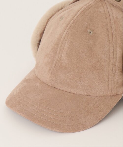 DOUBLE NAME(ダブルネーム)の「ウォッシャブルスエード イヤーフラップCAP(キャップ・レディース・ブラック/ベージュ/テラコッタ・FREE)」の14枚目の写真