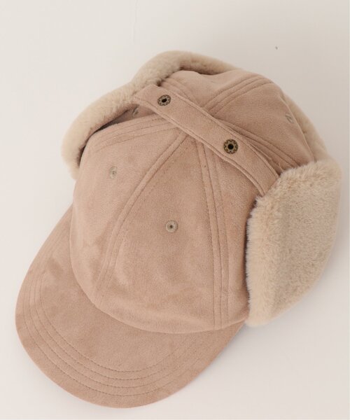 DOUBLE NAME(ダブルネーム)の「ウォッシャブルスエード イヤーフラップCAP(キャップ・レディース・ブラック/ベージュ/テラコッタ・FREE)」の15枚目の写真
