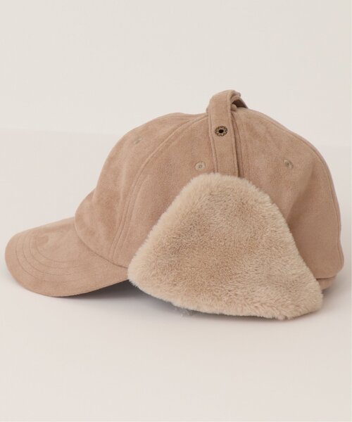 DOUBLE NAME(ダブルネーム)の「ウォッシャブルスエード イヤーフラップCAP(キャップ・レディース・ブラック/ベージュ/テラコッタ・FREE)」の17枚目の写真