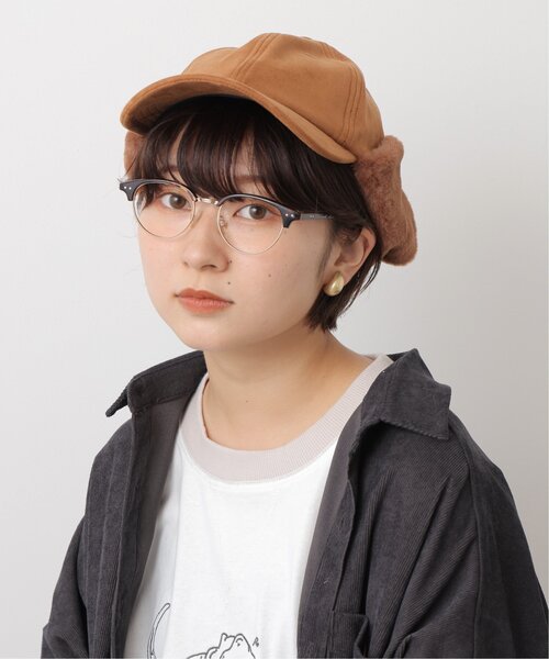 DOUBLE NAME(ダブルネーム)の「ウォッシャブルスエード イヤーフラップCAP(キャップ・レディース・ブラック/ベージュ/テラコッタ・FREE)」の21枚目の写真