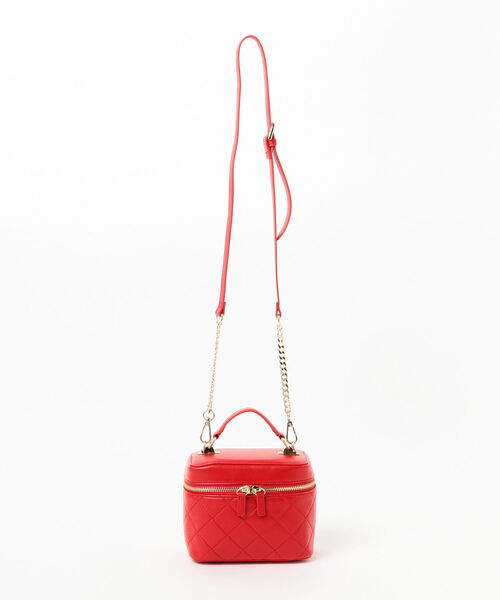 Ray BEAMS（レイビームス）の「Ray BEAMS / キルティング バニティ バッグ（ハンドバッグ・レディース・ブラック/レッド・ONE SIZE）」の21枚目の写真