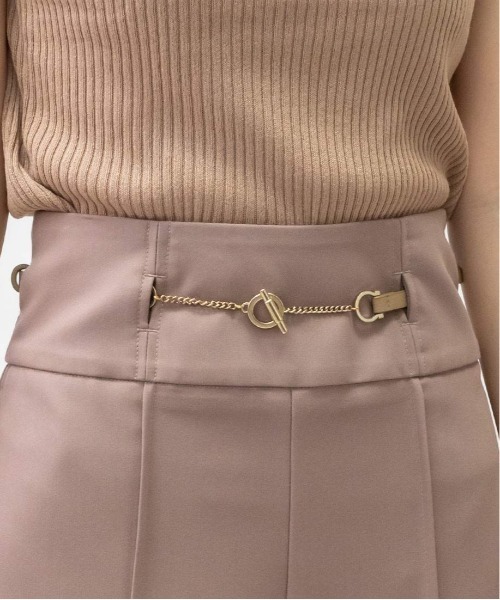 RANDA(ランダ)の「ベルト付きハイウエストストレートパンツ(その他パンツ・レディース・ベージュ/ピンク/ブラウン・0/1)」の12枚目の写真