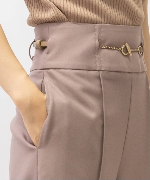 RANDA(ランダ)の「ベルト付きハイウエストストレートパンツ(その他パンツ・レディース・ベージュ/ピンク/ブラウン・0/1)」の13枚目の写真