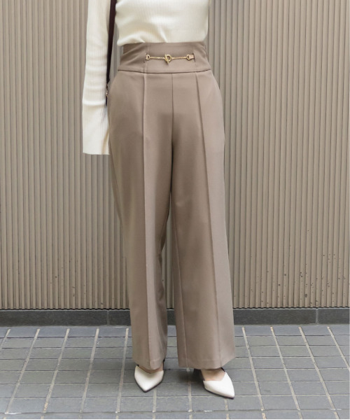 RANDA(ランダ)の「ベルト付きハイウエストストレートパンツ(その他パンツ・レディース・ベージュ/ピンク/ブラウン・0/1)」の19枚目の写真