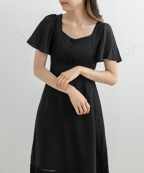 OLIVE des OLIVE（オリーブデオリーブ）の「背中見せワンピース（ワンピース・レディース・オフホワイト/ブラウン/ブラック/アイボリー・FREE）」の20枚目の写真