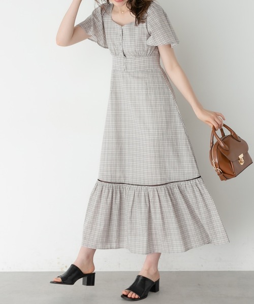 OLIVE des OLIVE（オリーブデオリーブ）の「背中見せワンピース（ワンピース・レディース・オフホワイト/ブラウン/ブラック/アイボリー・FREE）」の15枚目の写真