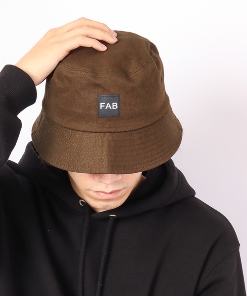 Fabulous（ファビュラス）の「fabulous ラバーワッペンバケットハット（ハット・メンズ・ピンク/ブラック/カーキ/ホワイト/ベージュ/ブラウン/ブルー・FREE/XL）」の21枚目の写真