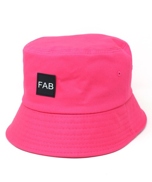 Fabulous（ファビュラス）の「fabulous ラバーワッペンバケットハット（ハット・メンズ・ピンク/ブラック/カーキ/ホワイト/ベージュ/ブラウン/ブルー・FREE/XL）」の12枚目の写真