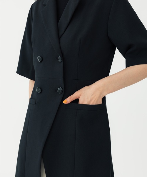 UNITED TOKYO（ユナイテッドトウキョウ）の「ファジージャガードハーフジャケット（セットアップ・レディース・ブラック/グリーン/その他2・FREE）」の17枚目の写真