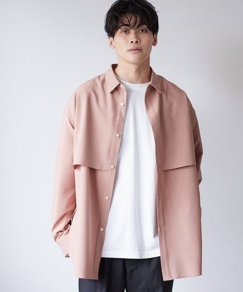 LOWRYS FARM(ローリーズファーム)の「フロントヨークシャツ 125448(シャツ/ブラウス・メンズ・ブルー/グリーン/ピンク・LARGE/MEDIUM)」の3枚目の写真