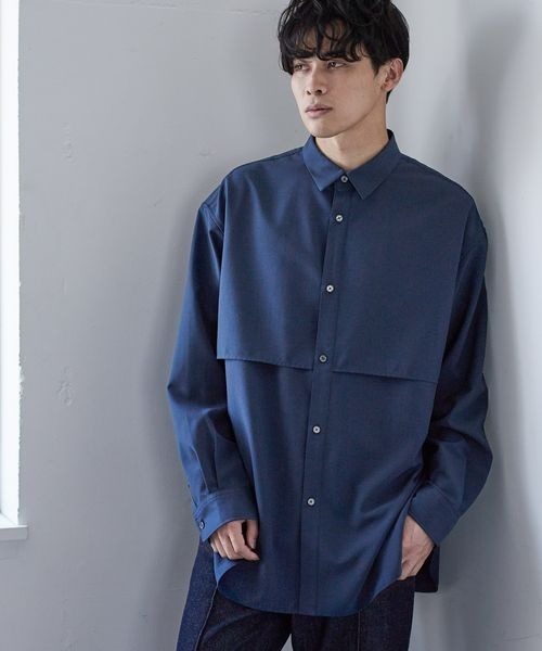 LOWRYS FARM(ローリーズファーム)の「フロントヨークシャツ 125448(シャツ/ブラウス・メンズ・ブルー/グリーン/ピンク・LARGE/MEDIUM)」の1枚目の写真