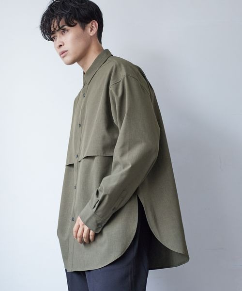 LOWRYS FARM(ローリーズファーム)の「フロントヨークシャツ 125448(シャツ/ブラウス・メンズ・ブルー/グリーン/ピンク・LARGE/MEDIUM)」の2枚目の写真