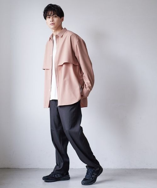 LOWRYS FARM(ローリーズファーム)の「フロントヨークシャツ 125448(シャツ/ブラウス・メンズ・ブルー/グリーン/ピンク・LARGE/MEDIUM)」の4枚目の写真