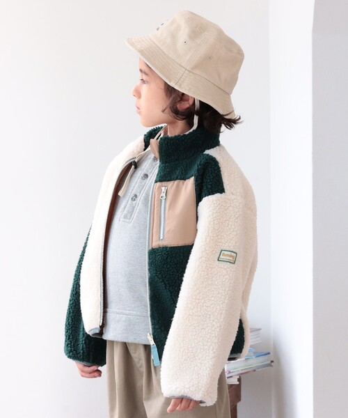 B:MING by BEAMS（ビーミングバイビームス）の「B:MING by BEAMS / リバーシブル ボア ジャケット（90~150cm）（ブルゾン・キッズ・ラベンダー/グリーン系その他/グリーン系その他2・100/110/120/130/150/140/90）」の20枚目の写真