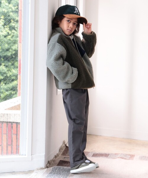 B:MING by BEAMS（ビーミングバイビームス）の「B:MING by BEAMS / リバーシブル ボア ジャケット（90~150cm）（ブルゾン・キッズ・ラベンダー/グリーン系その他/グリーン系その他2・100/110/120/130/150/140/90）」の15枚目の写真