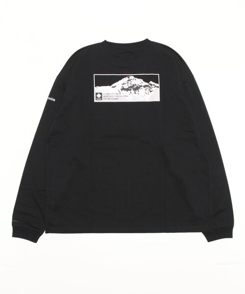 Columbia(コロンビア)の「columbia/コロンビア ロマビスタロングスリーブグラフィックTee/UVカット 吸水速乾/バックプリントロンT スクエアロゴ PM0259(Tシャツ/カットソー・メンズ・ブラック/ホワイト/ベージュ/ネイビー・M/L/XL)」の5枚目の写真