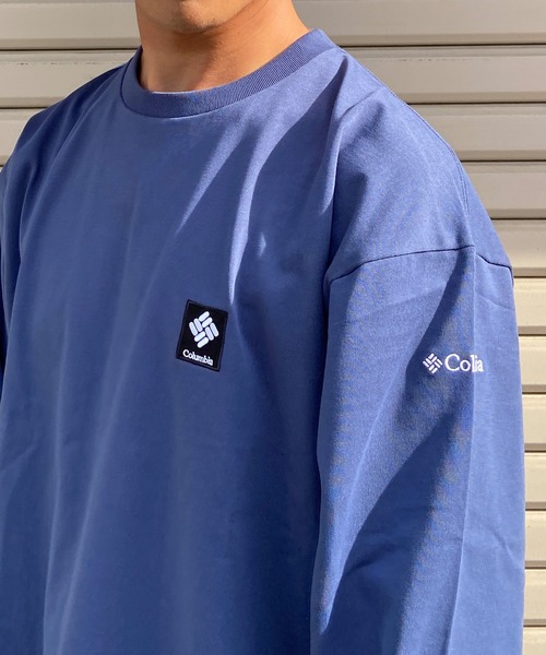Columbia(コロンビア)の「columbia/コロンビア ロマビスタロングスリーブグラフィックTee/UVカット 吸水速乾/バックプリントロンT スクエアロゴ PM0259(Tシャツ/カットソー・メンズ・ブラック/ホワイト/ベージュ/ネイビー・M/L/XL)」の4枚目の写真