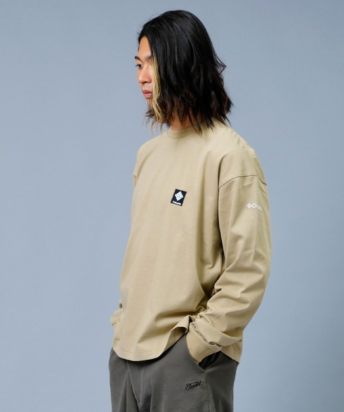 Columbia(コロンビア)の「columbia/コロンビア ロマビスタロングスリーブグラフィックTee/UVカット 吸水速乾/バックプリントロンT スクエアロゴ PM0259(Tシャツ/カットソー・メンズ・ブラック/ホワイト/ベージュ/ネイビー・M/L/XL)」の22枚目の写真