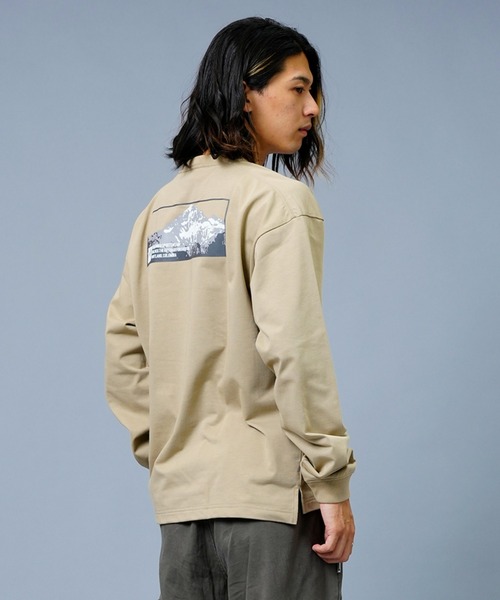 Columbia(コロンビア)の「columbia/コロンビア ロマビスタロングスリーブグラフィックTee/UVカット 吸水速乾/バックプリントロンT スクエアロゴ PM0259(Tシャツ/カットソー・メンズ・ブラック/ホワイト/ベージュ/ネイビー・M/L/XL)」の21枚目の写真
